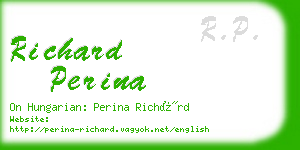 richard perina business card